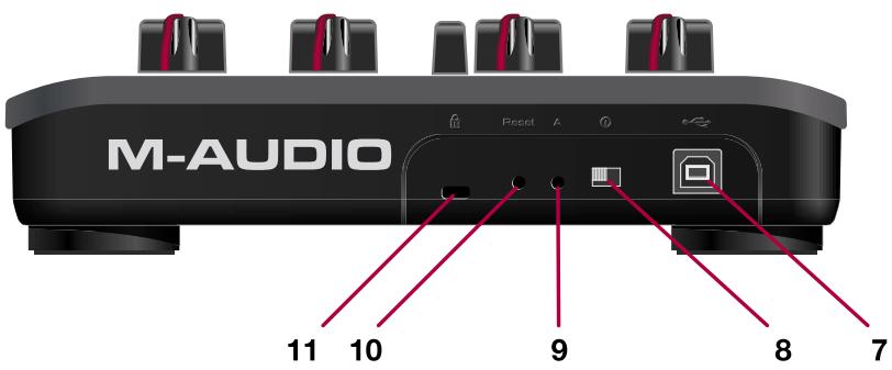 M-AUDIO TORQ MIXLAB - Face arrière - 1