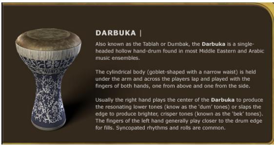M-AUDIO WIZOO DARBUKA - Les symboles des instruments - 2