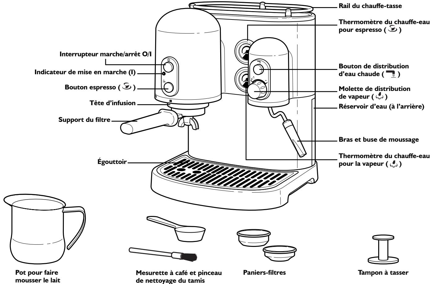 KITCHENAID 5KES2102 EMS,  5KES2102 EAC ARTISAN - Pièces de la machine à espresso - 1
