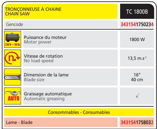 FARTOOLS TC1800B - CHAIN SAW - 3