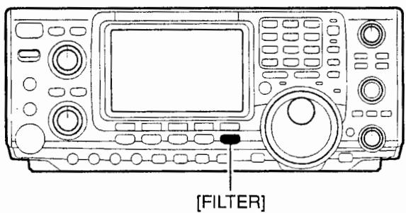 ICOM IC-7400 - Réglage de la largeur du contrôle de bande passante (modes SSB, RTTY et CW uniquement) - 1