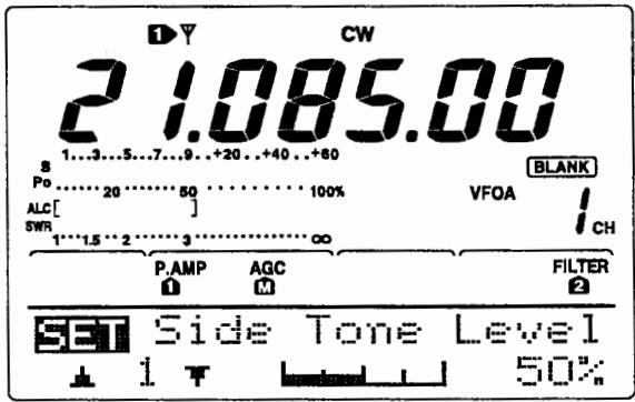 ICOM IC-7400 - -Paramétrage du contenu - 1