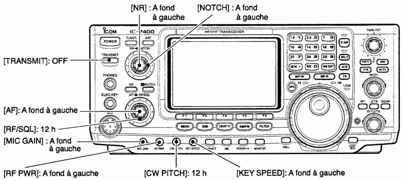 ICOM IC-7400 - Réglages initiaux - 1