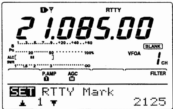 ICOM IC-7400 - Activation du menu de paramétrage - 1