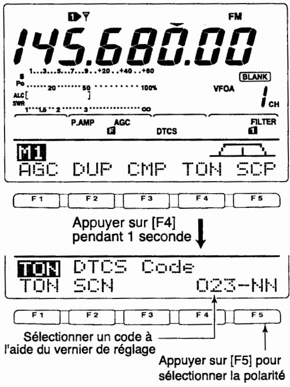 ICOM IC-7400 - Fréquences des tonalités de silencieux disponibles - 5