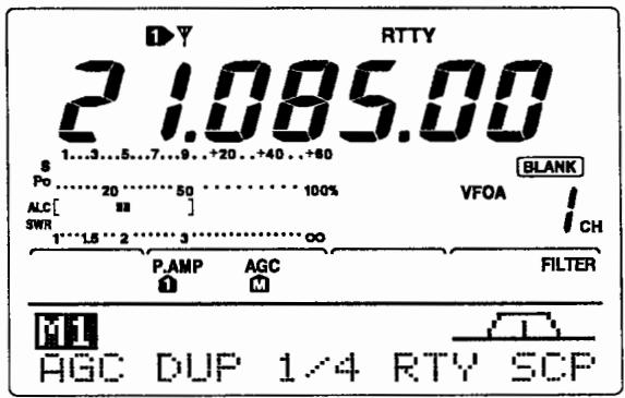 ICOM IC-7400 - Réglage du niveau de seuil de décodeur - 1