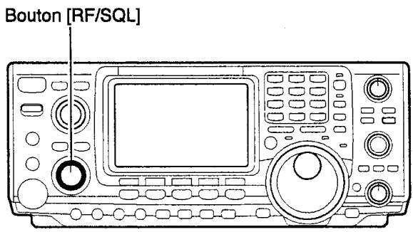 ICOM IC-7400 - Réglage de silencieux (élimination du bruit de fond) - 1
