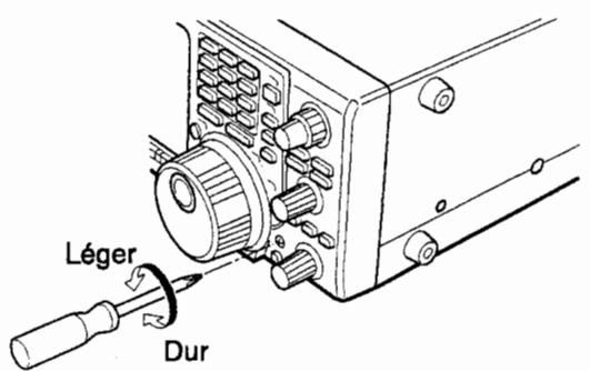 ICOM IC-7400 - Réglage du frein de vernier - 1