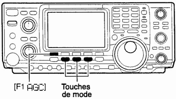 ICOM IC-7400 - Réglage de la constante de temps AGC - 1