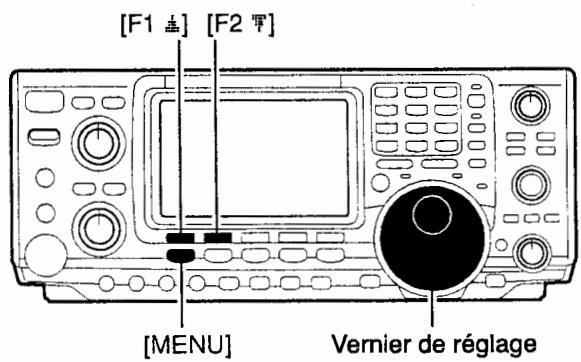 ICOM IC-7400 - Rubriques du menu de paramétrage - 1