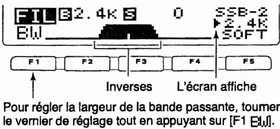 ICOM IC-7400 - - Affichage pendant le réglage - 1
