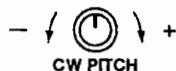 ICOM IC-7400 - Commandde de tonalite CW [CW PITCH] (p. 28) - 1