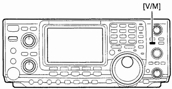 ICOM IC-7400 - Sélection du mode VFO ou mémoire - 1