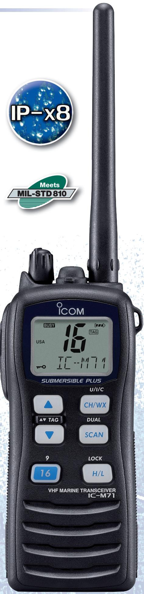 ICOM IC-M71 - Utilisation simple et intuitive - 6