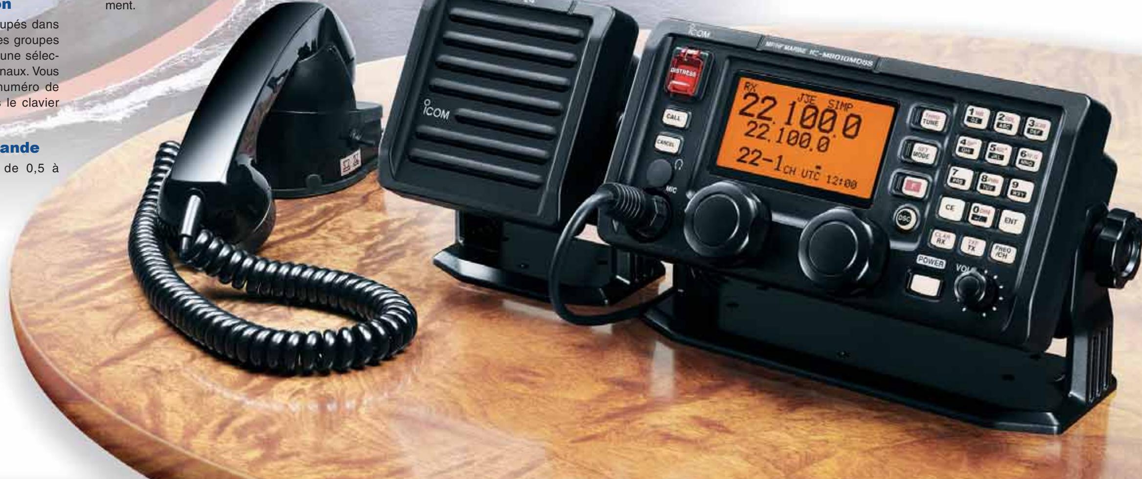 ICOM IC-M801GMDSS - Autres fonctions - 2