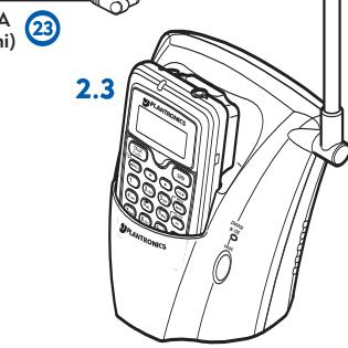 PLANTRONICS CT11 / CT12 - Installation de la base - 4