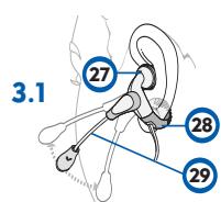 PLANTRONICS CT11 / CT12 - Usage avec serre-tête - 1