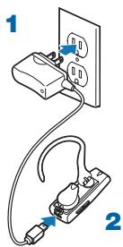 PLANTRONICS EXPLORER 360 - Chargement de votre oreillette - 1