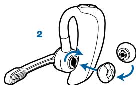 PLANTRONICS VOYAGER PRO - Remplacement des embouts - 2
