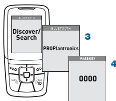 PLANTRONICS VOYAGER PRO - Si le système vous demande le code secret (code PIN), entrez 0000. - 3