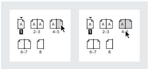 ADOBE INDESIGN 2 0 - Pour selectionner une double page, effectuez l'une des opérations suivantes : - 1