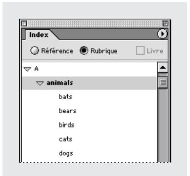 ADOBE INDESIGN 2 0 - Création de rubriques d'index - 1