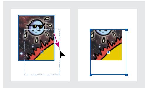 ADOBE INDESIGN 2 0 - Pour déplacer un bloc graphique ou son contenu : - 2