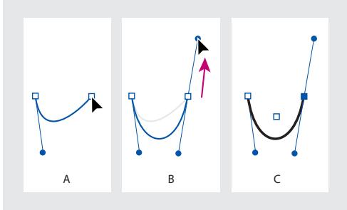 ADOBE INDESIGN 2 0 - Pour dessiner un segment incurve : - 2