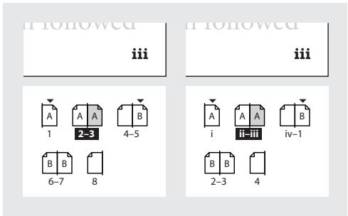 ADOBE INDESIGN 2 0 - Pour afficher une numérotation absolue ou par section dans la palette Pages : - 1