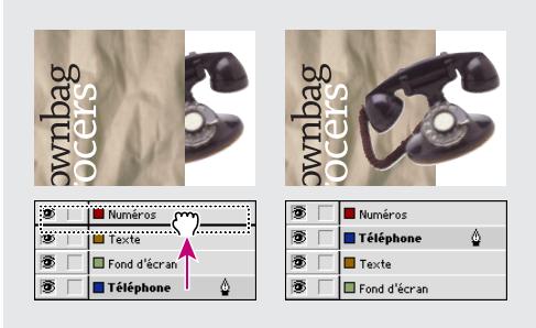 ADOBE INDESIGN 2 0 - Pour changer l'ordre des calques : - 1