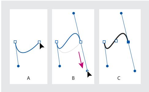 ADOBE INDESIGN 2 0 - Pour dessiner un segment incurve : - 3