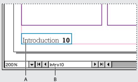 ADOBE INDESIGN 2 0 - Pour définit une numérotation de section : - 1