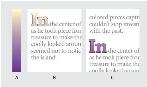 ADOBE INDESIGN 2 0 - A propos du réglage des dégradés de texte - 1