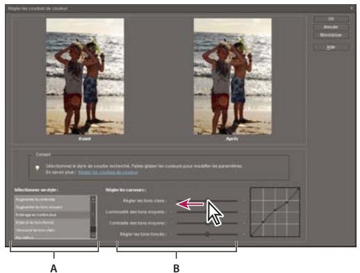 ADOBE PHOTOSHOP ELEMENTS 6 - Réglage des courbes des couleurs - 1