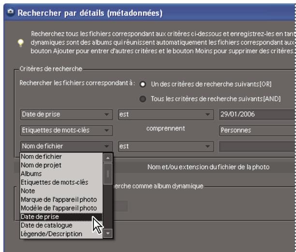 ADOBE PHOTOSHOP ELEMENTS 6 - Recherche de photos par détails (metadonnées) - 1