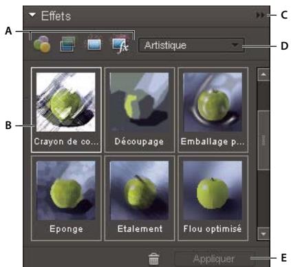 ADOBE PHOTOSHOP ELEMENTS 6 - Utilisation de la palette Effets - 1