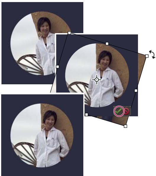 ADOBE PHOTOSHOP ELEMENTS 6 - Rotation manuelle d'un élément - 1