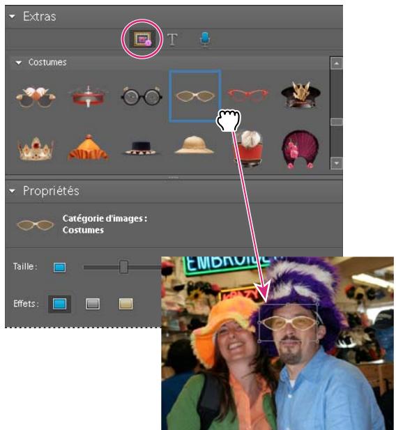 ADOBE PHOTOSHOP ELEMENTS 6 - Ajout de cliparts à une diapositive - 1