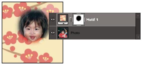 ADOBE PHOTOSHOP ELEMENTS 6 - Modification de masques de fusion - 1