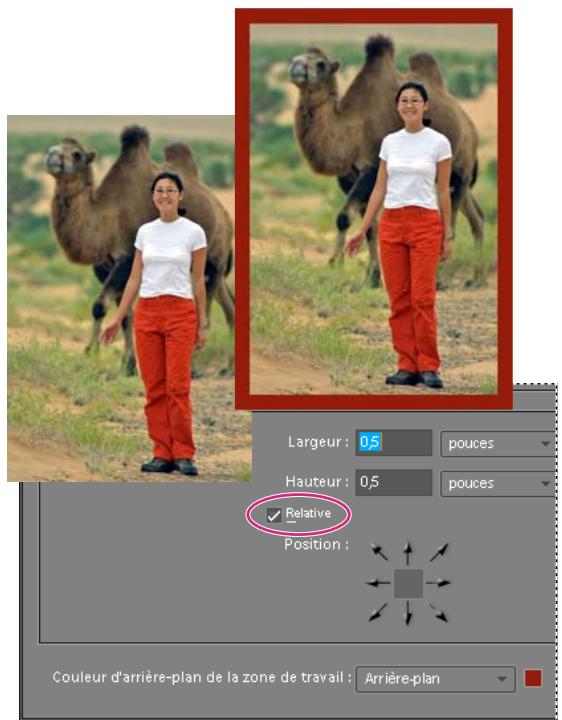 ADOBE PHOTOSHOP ELEMENTS 6 - Redimensionnement de la zone de travail - 1