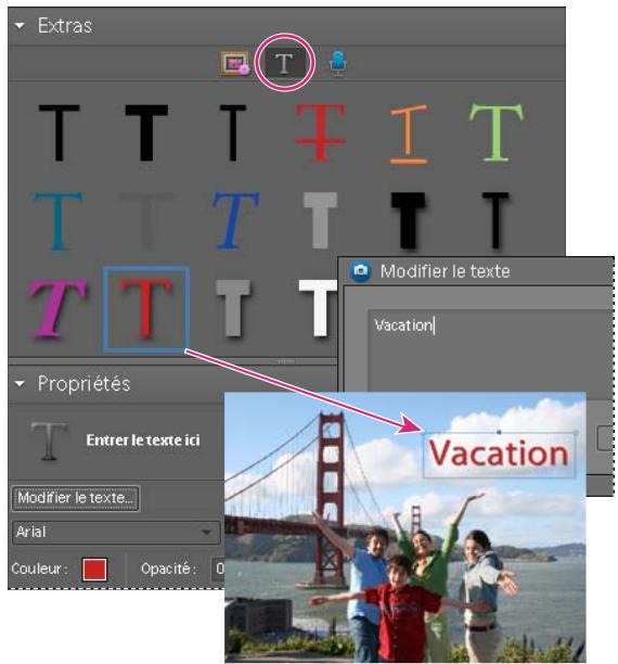ADOBE PHOTOSHOP ELEMENTS 6 - Ajout de légendes à une diapositive - 1