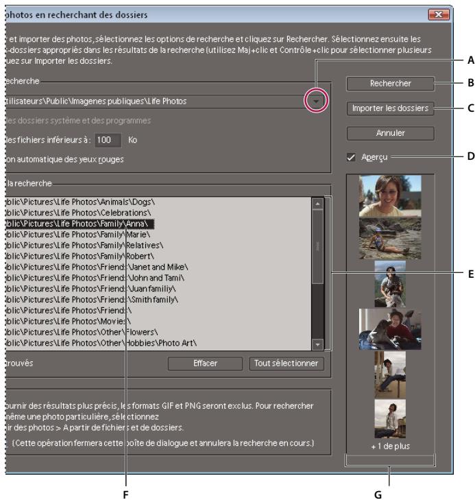 ADOBE PHOTOSHOP ELEMENTS 6 - Recherche de fichiers sur votre ordinateur - 1