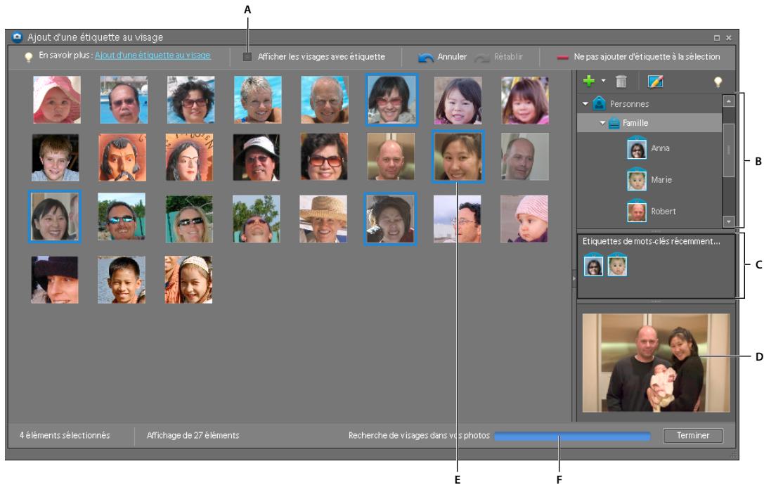 ADOBE PHOTOSHOP ELEMENTS 6 - Recherche automatique de visages pour l'ajout d'étiquettes - 1