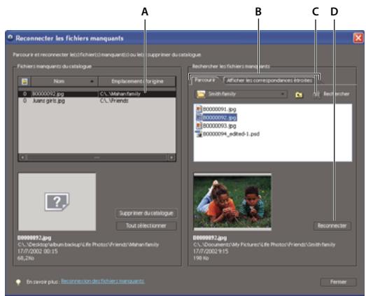 ADOBE PHOTOSHOP ELEMENTS 6 - Reconnexion d'un ou de plusieurs fichiers manquants - 1