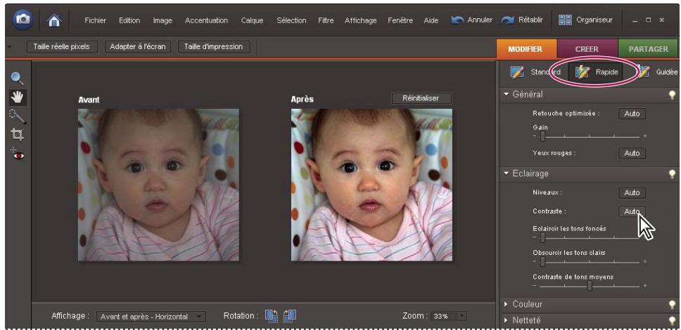 ADOBE PHOTOSHOP ELEMENTS 6 - Correction chromatique en mode Retouche rapide - 1