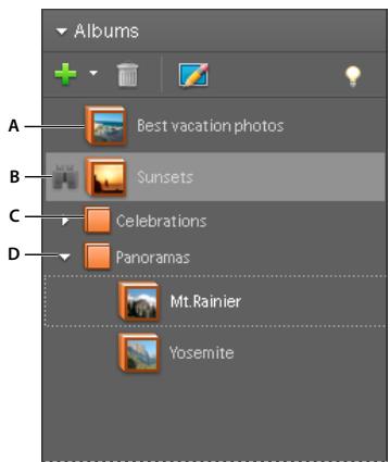 ADOBE PHOTOSHOP ELEMENTS 6 - Utilisation de la palette Albums - 1