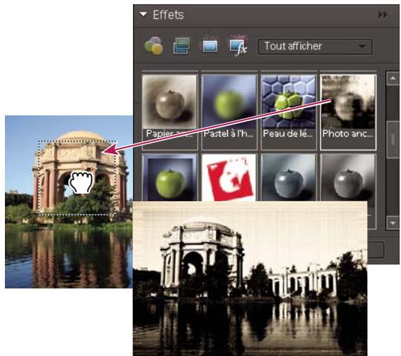 ADOBE PHOTOSHOP ELEMENTS 6 - Application d'un effet - 2