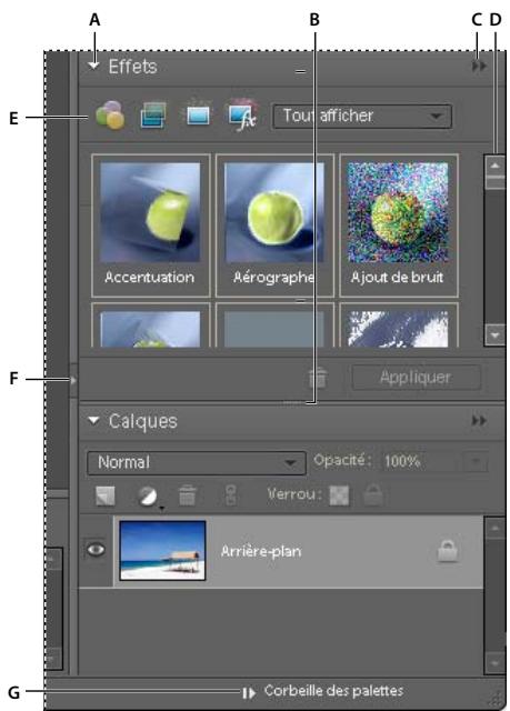 ADOBE PHOTOSHOP ELEMENTS 6 - Utilisation des palettes dans l'Editeur - 1