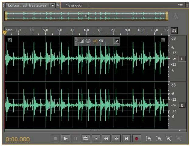 ADOBE AUDITION CS5.5 - A propos de l'affichage de forme d'onde - 1
