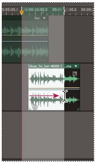 ADOBE AUDITION CS5.5 - Creation d'un clip audio unique à partir de plusieurs clips - 1